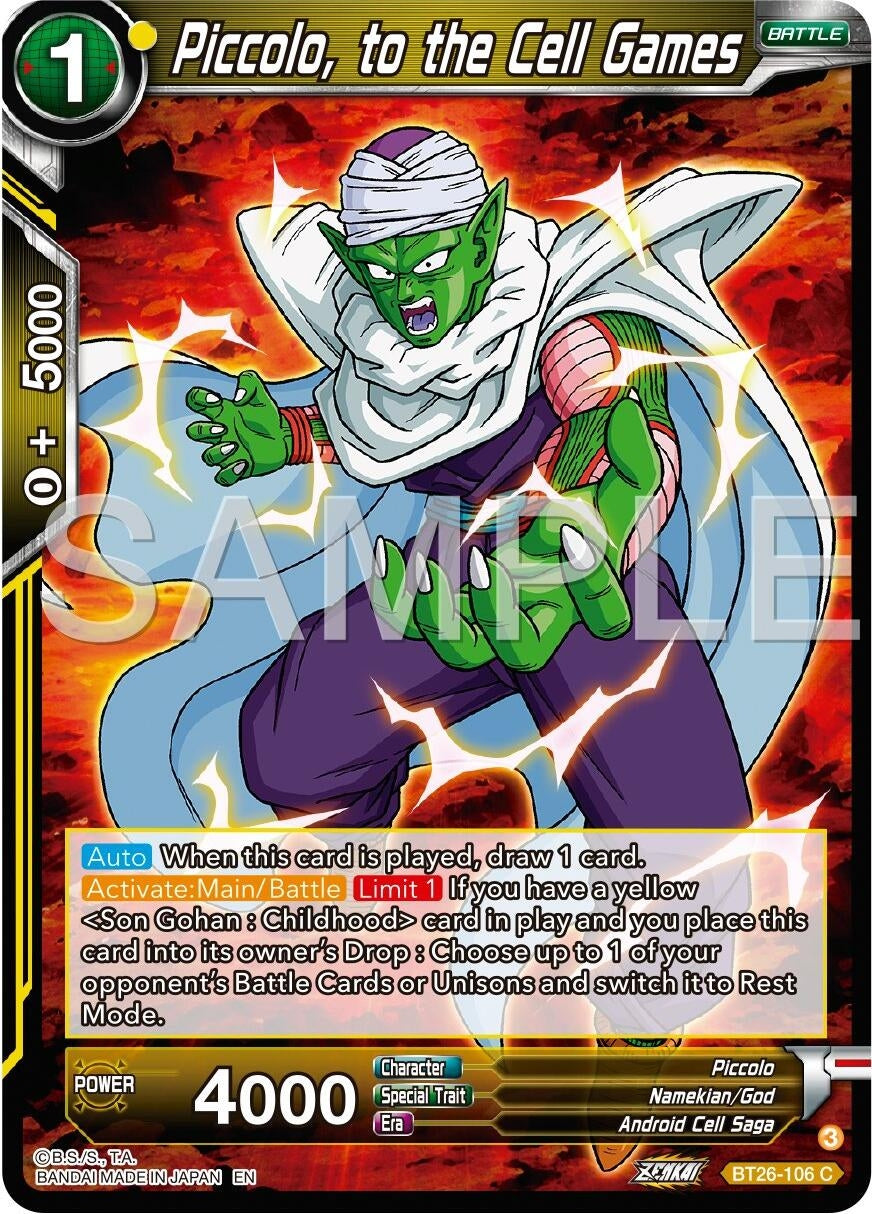 Image for Piccolo, to the Cell Games (BT26-106) (BT26) - Dragon Ball Super: Masters