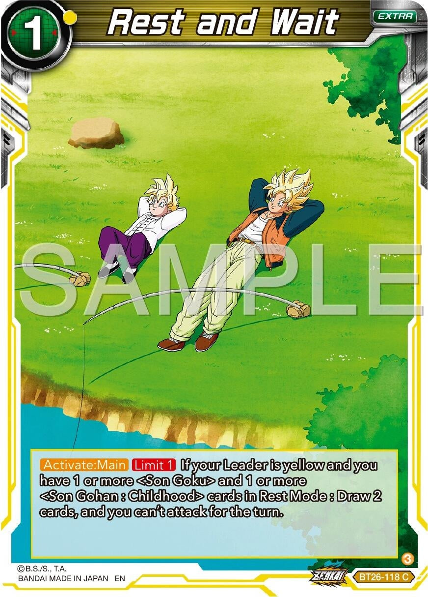 Image for Rest and Wait (BT26-118) (BT26) - Dragon Ball Super: Masters