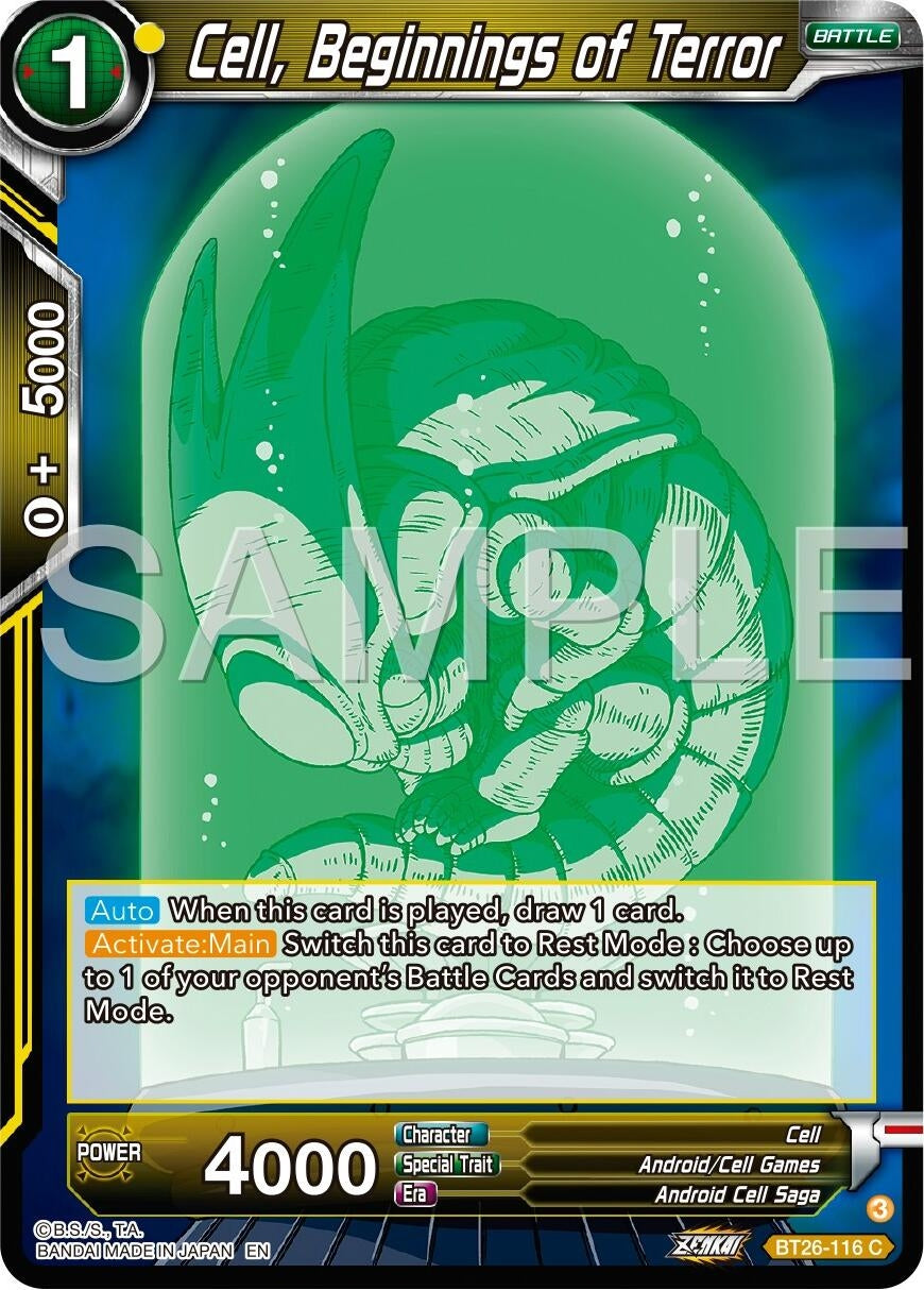 Image for Cell, Beginnings of Terror (BT26-116) (BT26) - Dragon Ball Super: Masters
