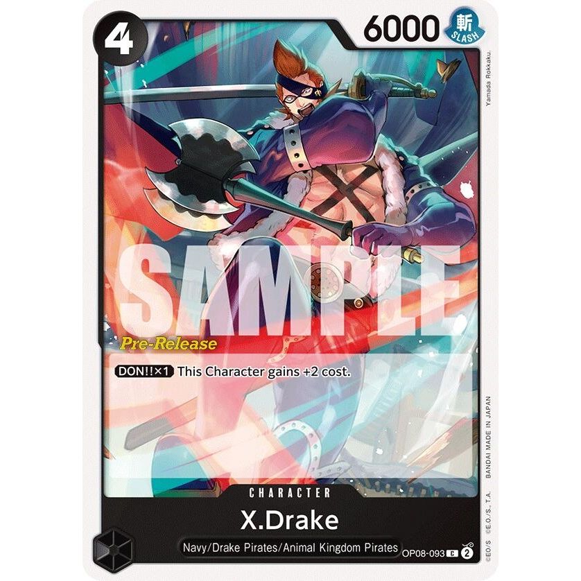 Image for X.Drake (OP08-093) (OP08 PRE) - One Piece Card Game
