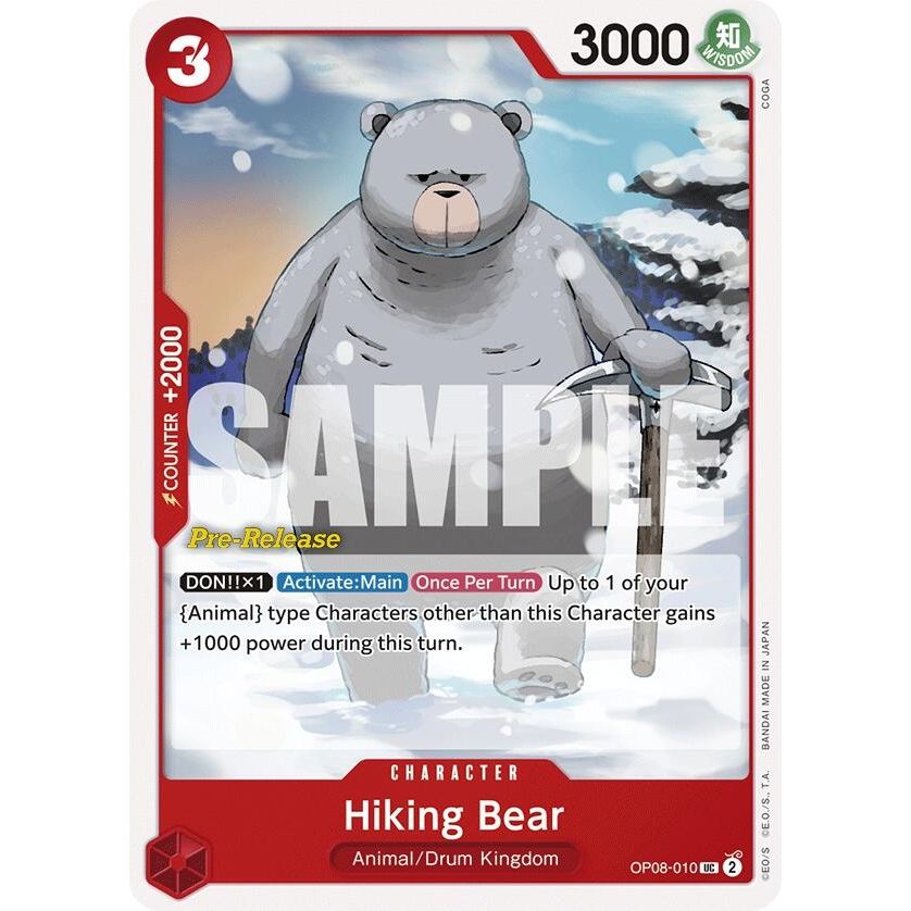 Image for Hiking Bear (OP08-010) (OP08 PRE) - One Piece Card Game