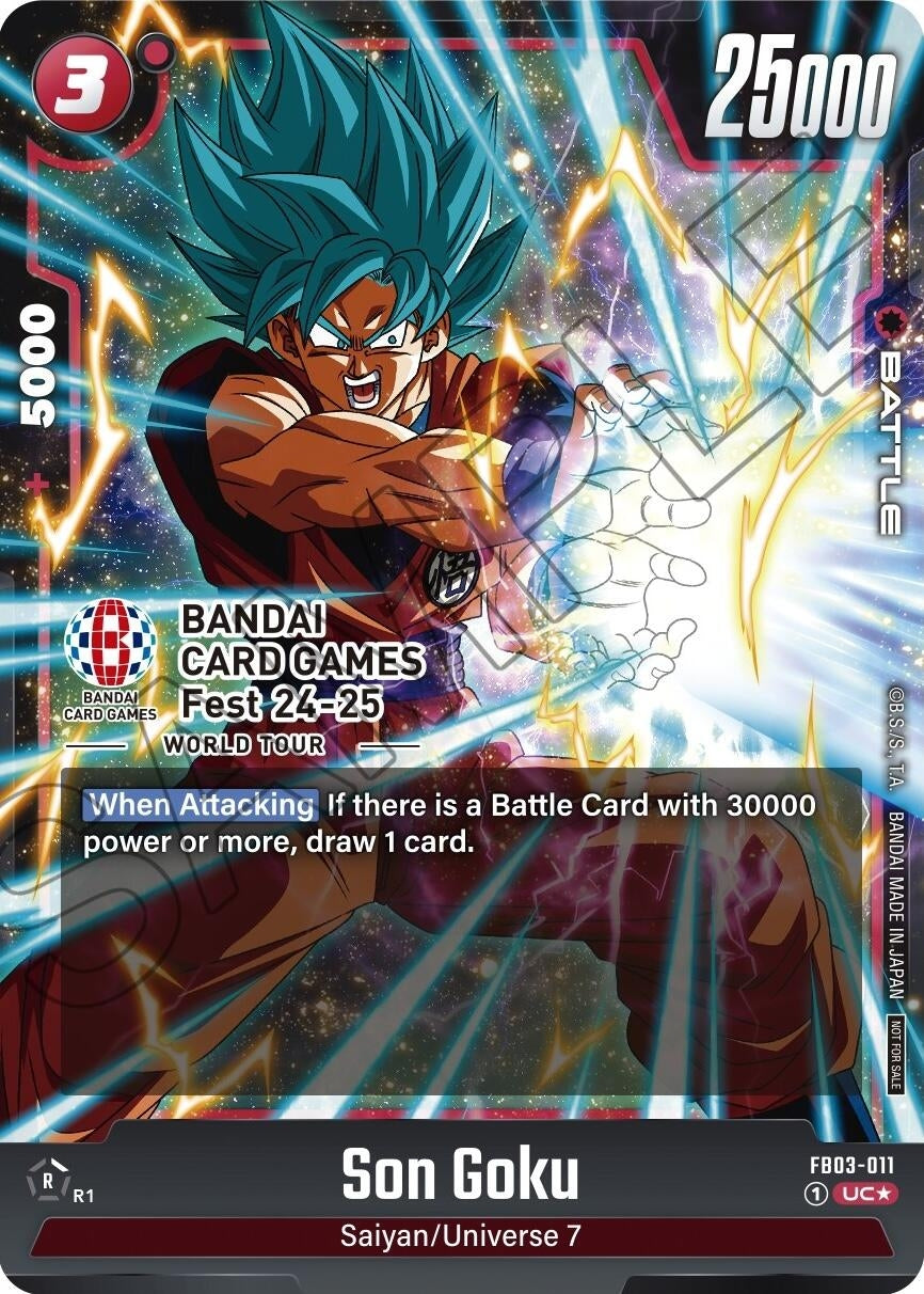 Image for Son Goku - FB03-011 (BANDAI Card Games Fest 24-25 World Tour) (FB03-011) (DBSFW_PR) - Dragon Ball Super: Fusion World