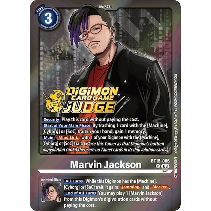 Image for Marvin Jackson (Judge Pack 6) (BT15-086 R) (BT15) - Digimon Card Game