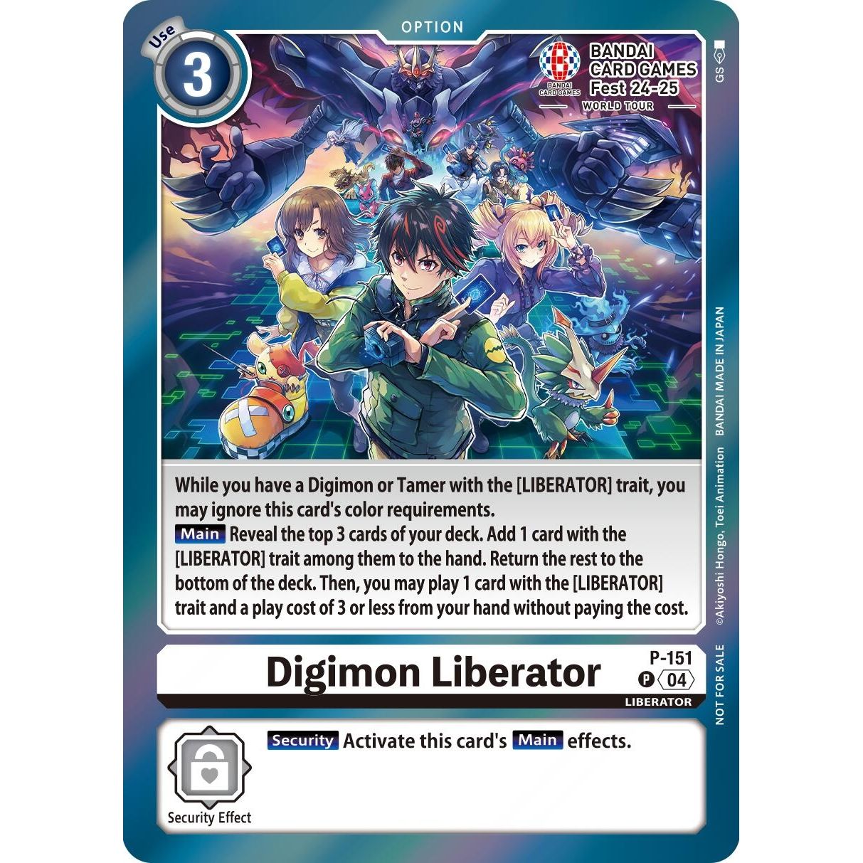 Image for Digimon Liberator - P-151 (BANDAI Card Games Fest 24-25 World Tour) (P-151 P) (D-PR) - Digimon Card Game