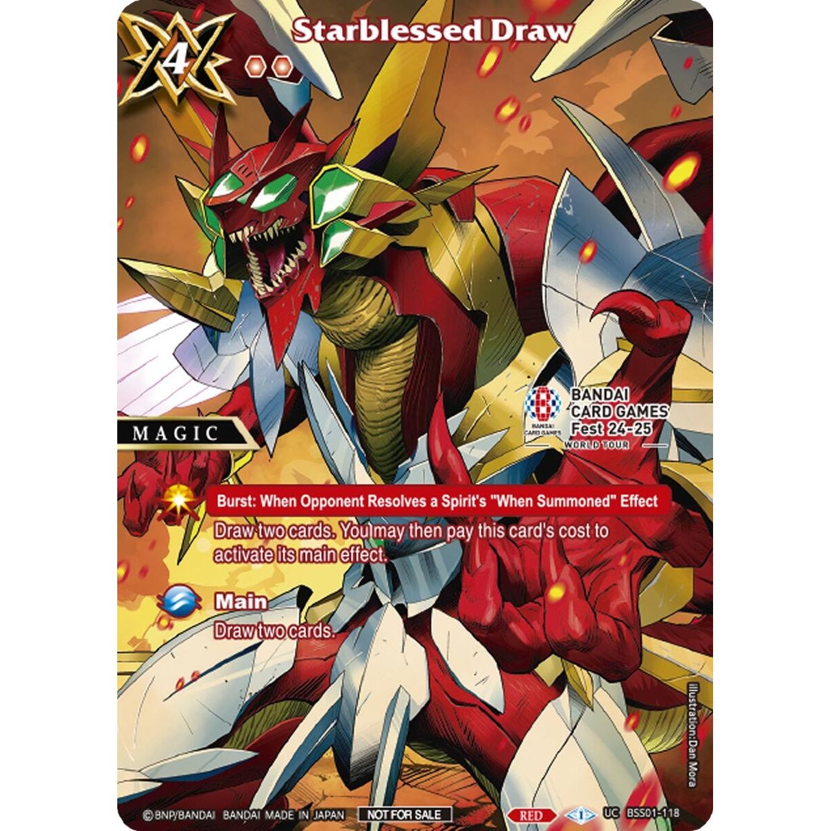Image for Starblessed Draw (BANDAI Card Games Fest 24-25 World Tour) (BSS01-118) (BSSP) - Battle Spirits Saga