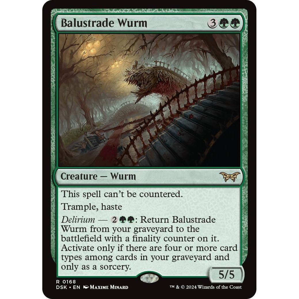 Image for Balustrade Wurm (168) (DSK) - Magic: The Gathering