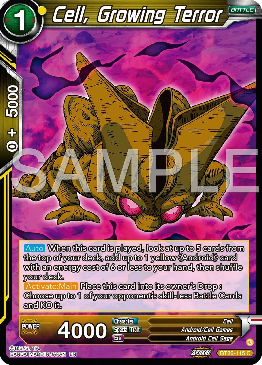 Image for Cell, Growing Terror (BT26-115) (BT26) - Dragon Ball Super: Masters