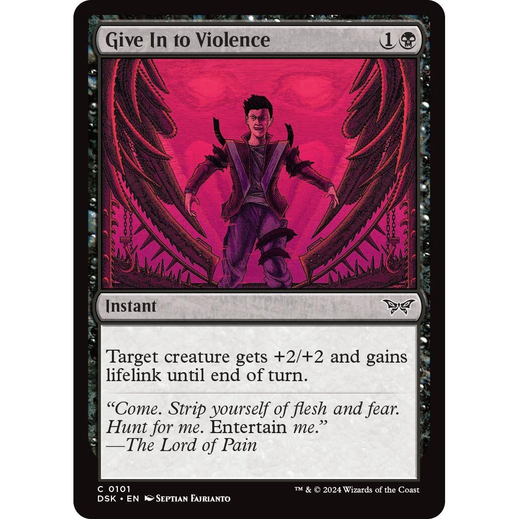 Image for Give In to Violence (101) (DSK) - Magic: The Gathering