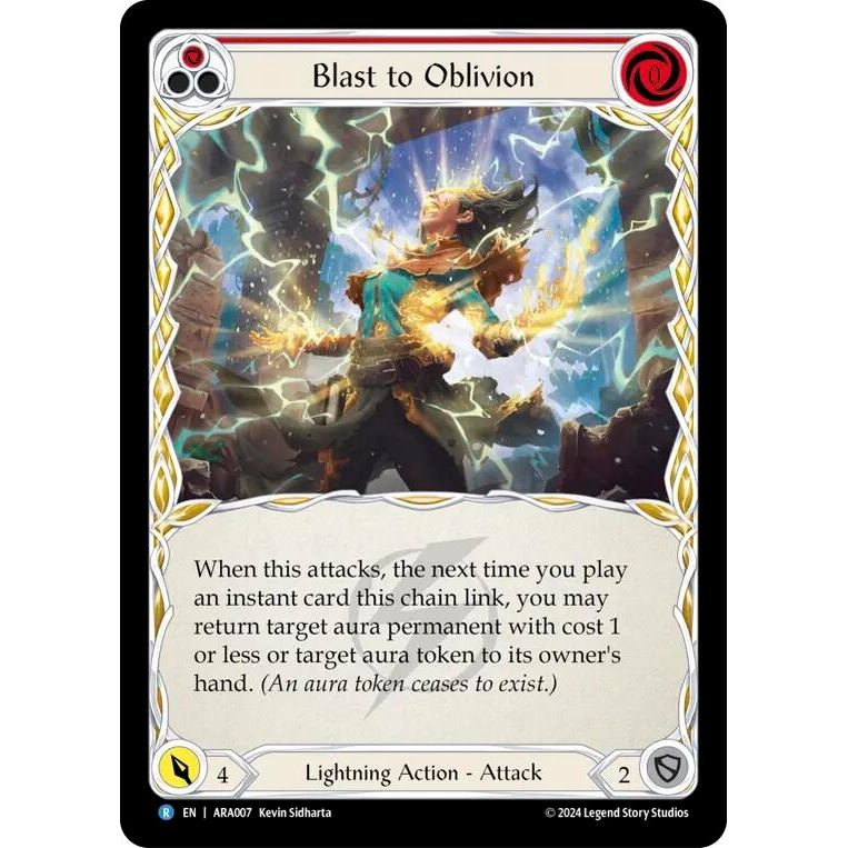 Image for Blast to Oblivion (Red) (ARA007) (ARA) - Flesh and Blood TCG