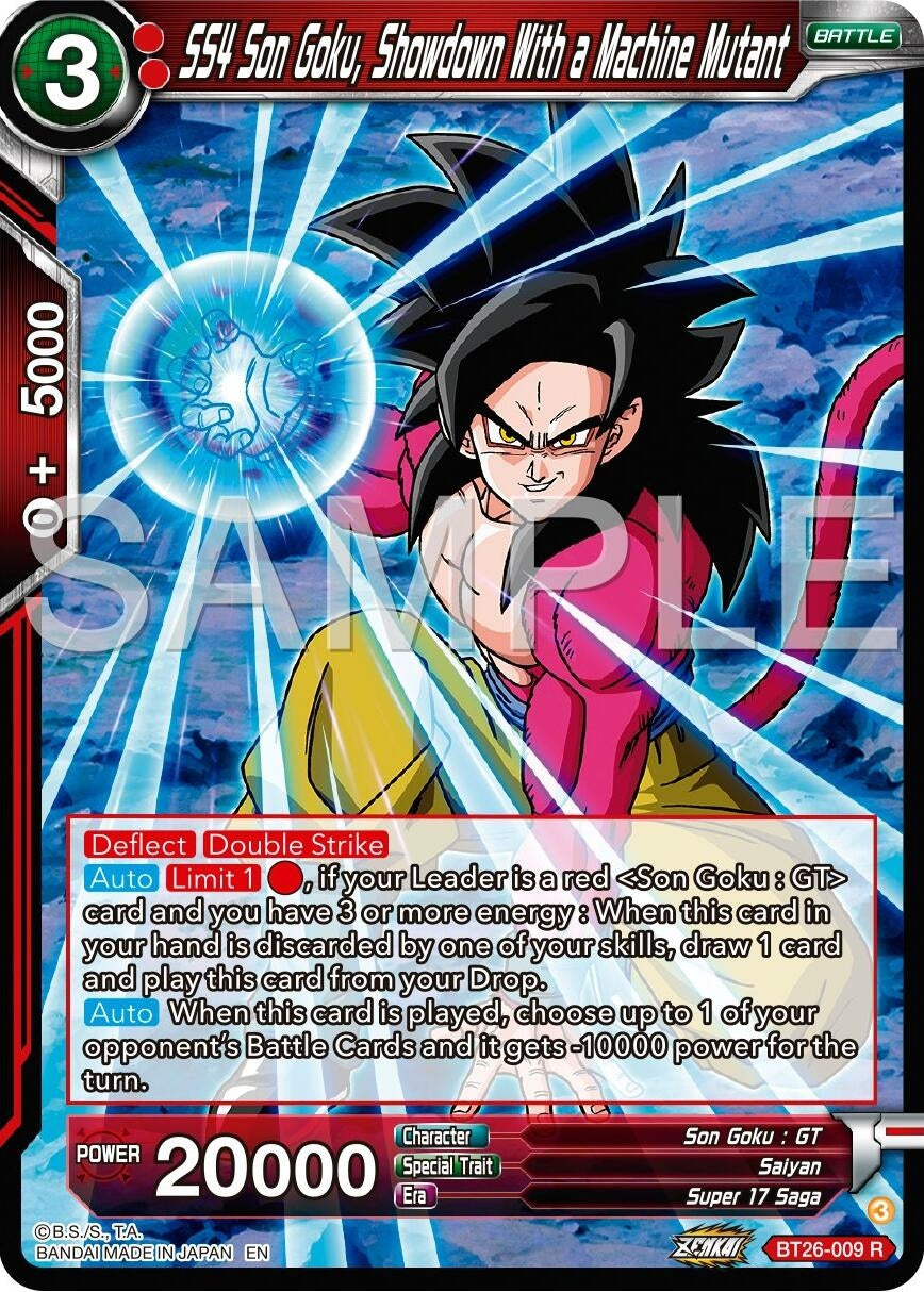 Image for SS4 Son Goku, Showdown With a Machine Mutant (BT26-009) (BT26) - Dragon Ball Super: Masters