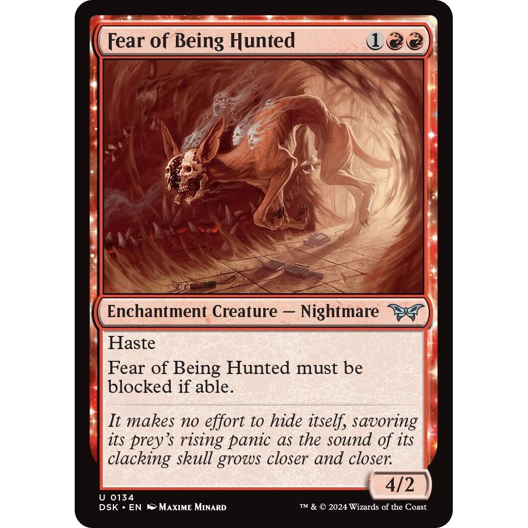 Image for Fear of Being Hunted (134) (DSK) - Magic: The Gathering
