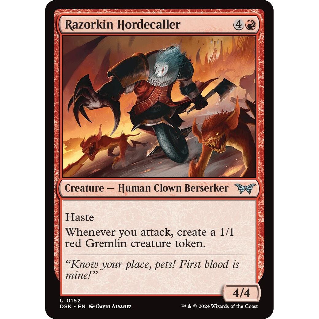 Image for Razorkin Hordecaller (152) (DSK) - Magic: The Gathering