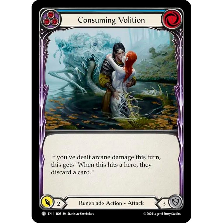 Image for Consuming Volition (Blue) (ROS139) (ROS) - Flesh and Blood TCG