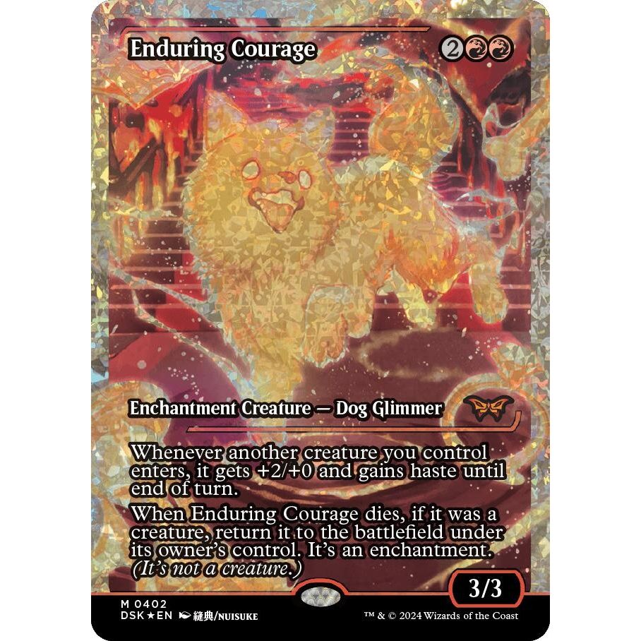 Image for Enduring Courage (Showcase) (Fracture Foil) (402) (DSK) - Magic: The Gathering