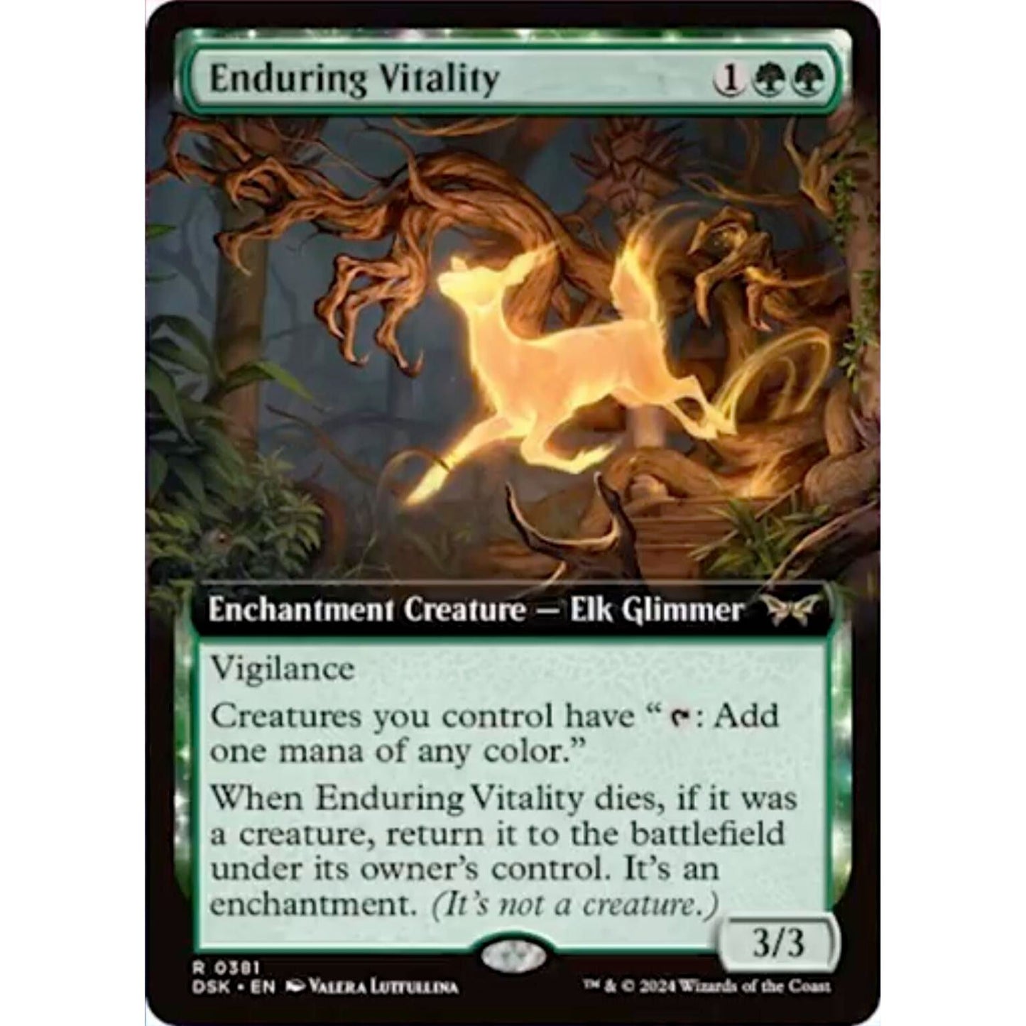 Image for Enduring Vitality (Extended Art) (381) (DSK) - Magic: The Gathering