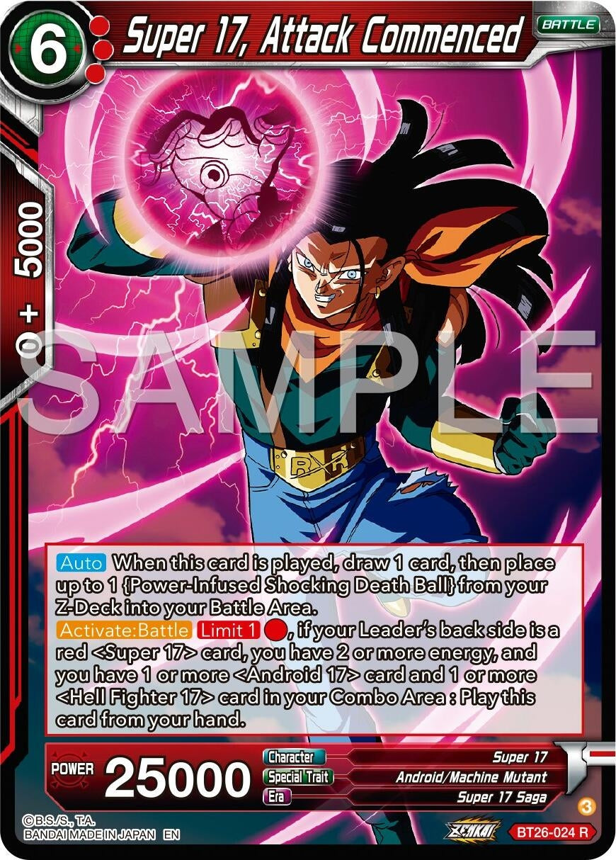 Image for Super 17, Attack Commenced (BT26-024) (BT26) - Dragon Ball Super: Masters
