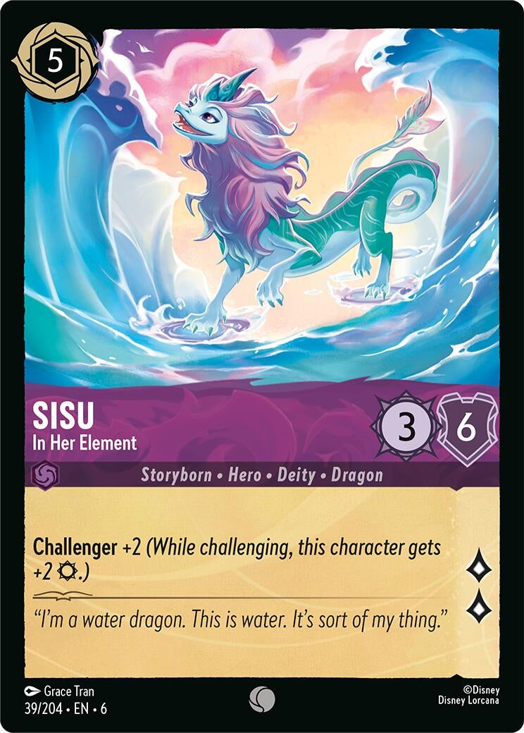 Image for Sisu - In Her Element (39/204) (6) - Disney Lorcana