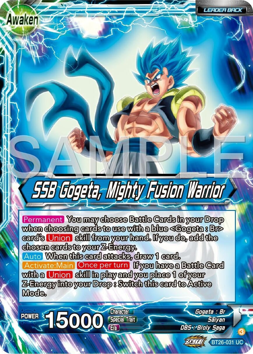 Image for Gogeta // SSB Gogeta, Mighty Fusion Warrior (BT26-031) (BT26) - Dragon Ball Super: Masters