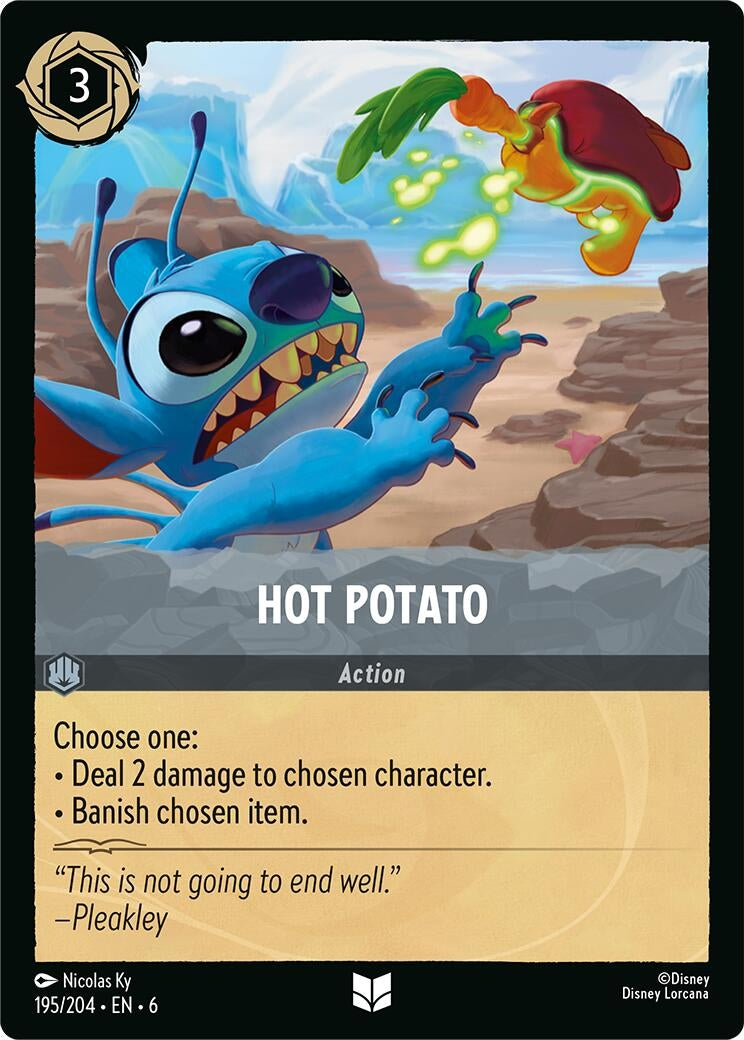Image for Hot Potato (195/204) (6) - Disney Lorcana