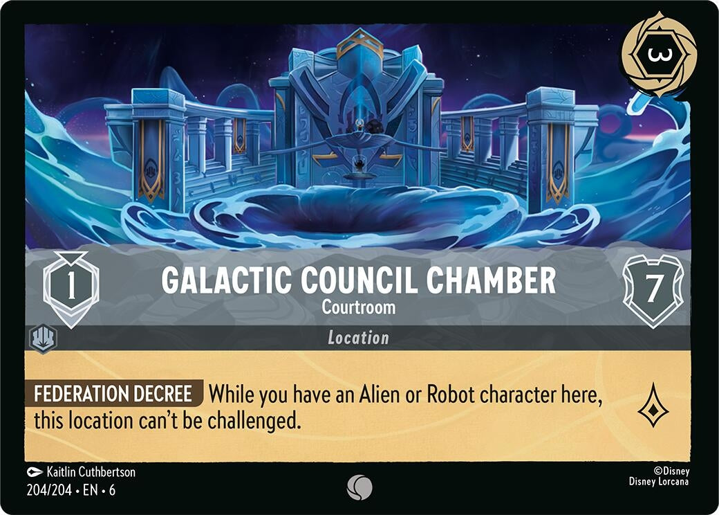 Image for Galactic Council Chamber - Courtroom (204/204) (6) - Disney Lorcana