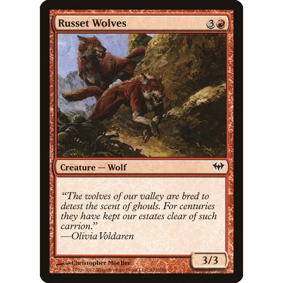 Image for Russet Wolves (102) (DKA) - Magic: The Gathering