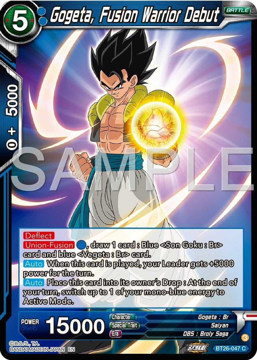 Image for Gogeta, Fusion Warrior Debut (BT26-047) (BT26) - Dragon Ball Super: Masters