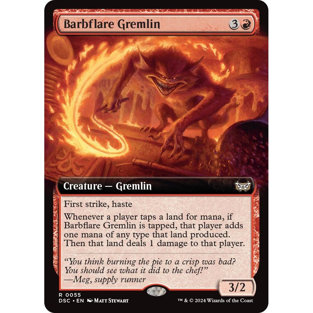 Image for Barbflare Gremlin (Extended Art) (55) (DSC) - Magic: The Gathering