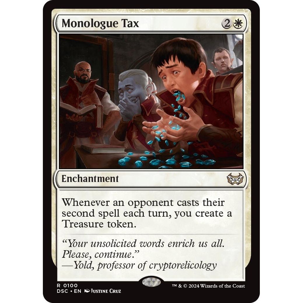 Image for Monologue Tax (100) (DSC) - Magic: The Gathering