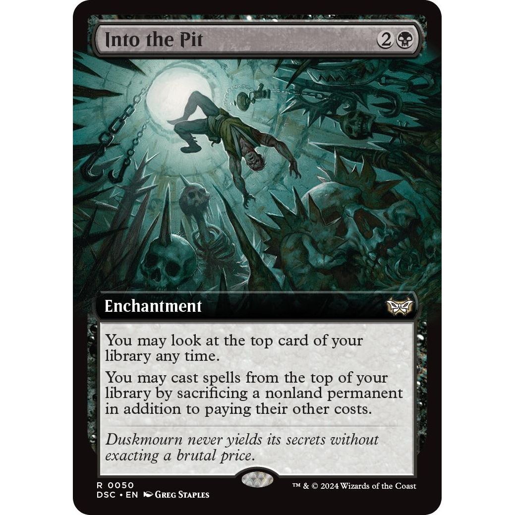 Image for Into the Pit (Extended Art) (50) (DSC) - Magic: The Gathering