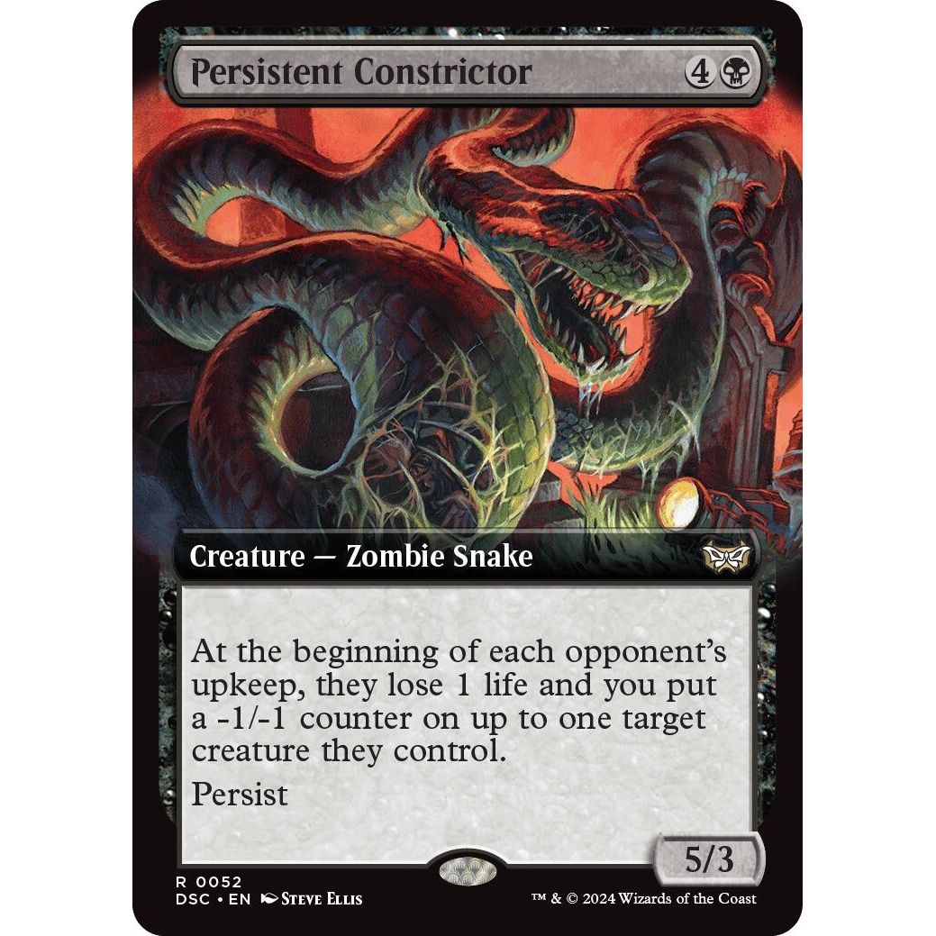 Image for Persistent Constrictor (Extended Art) (52) (DSC) - Magic: The Gathering