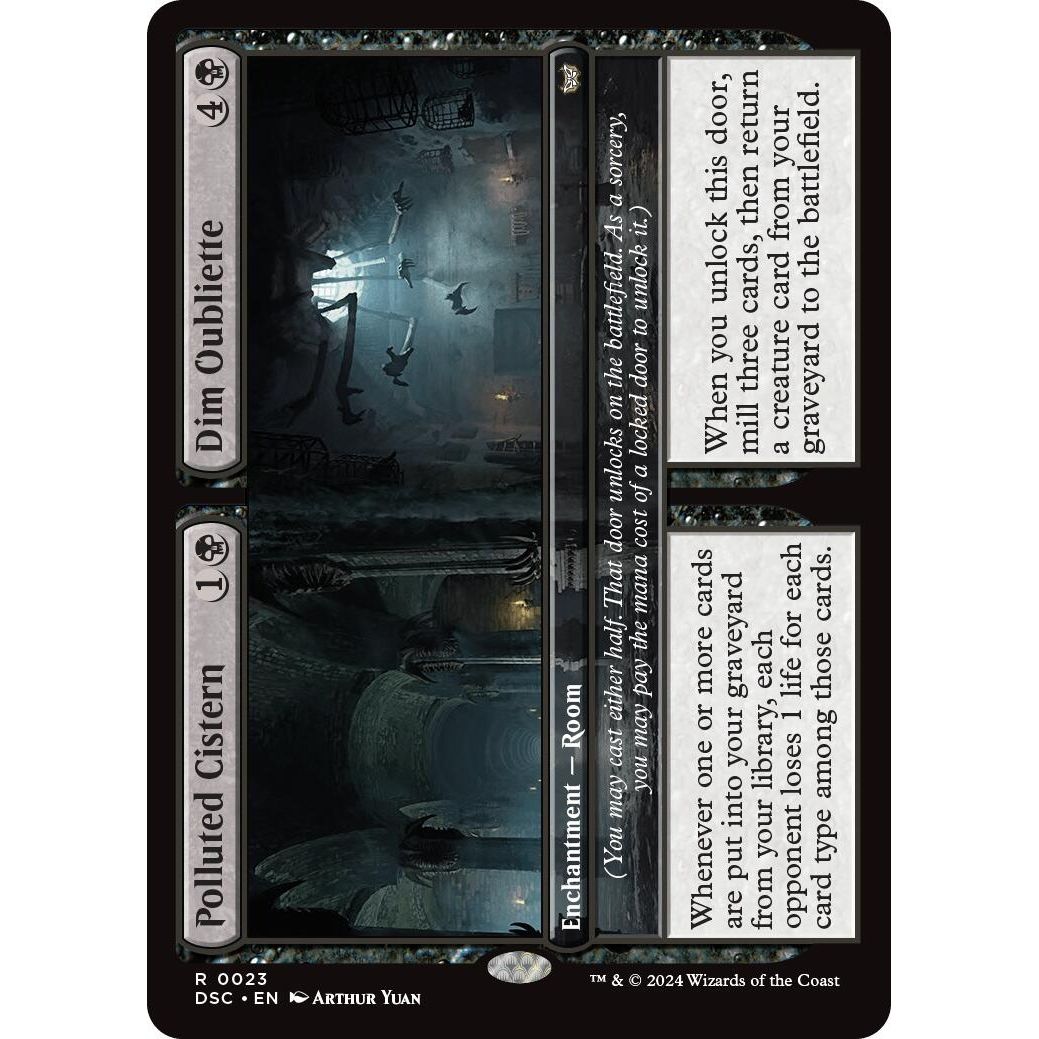 Image for Polluted Cistern // Dim Oubliette (23) (DSC) - Magic: The Gathering