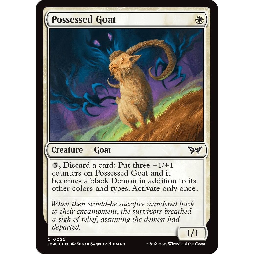 Image for Possessed Goat (25) (DSK) - Magic: The Gathering