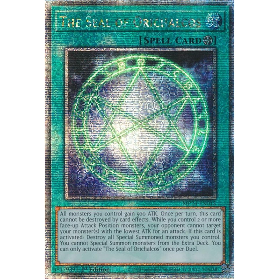 Image for The Seal of Orichalcos (Quarter Century Secret Rare) (MP24-EN015) - YuGiOh