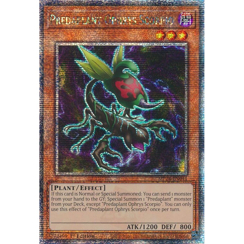 Image for Predaplant Ophrys Scorpio (Quarter Century Secret Rare) (MP24-EN041) - YuGiOh