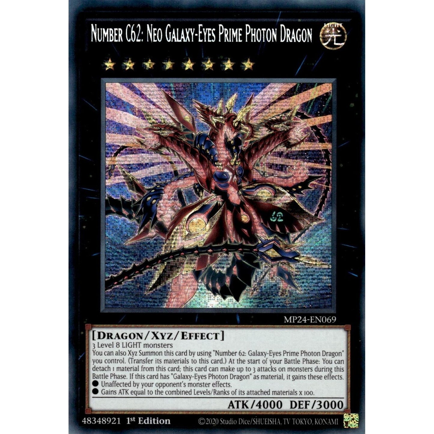 Image for Number C62: Neo Galaxy-Eyes Prime Photon Dragon (MP24-EN069) - YuGiOh
