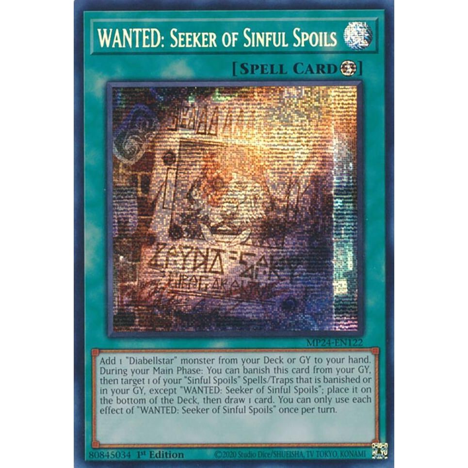 Image for WANTED: Seeker of Sinful Spoils (MP24-EN122) - YuGiOh