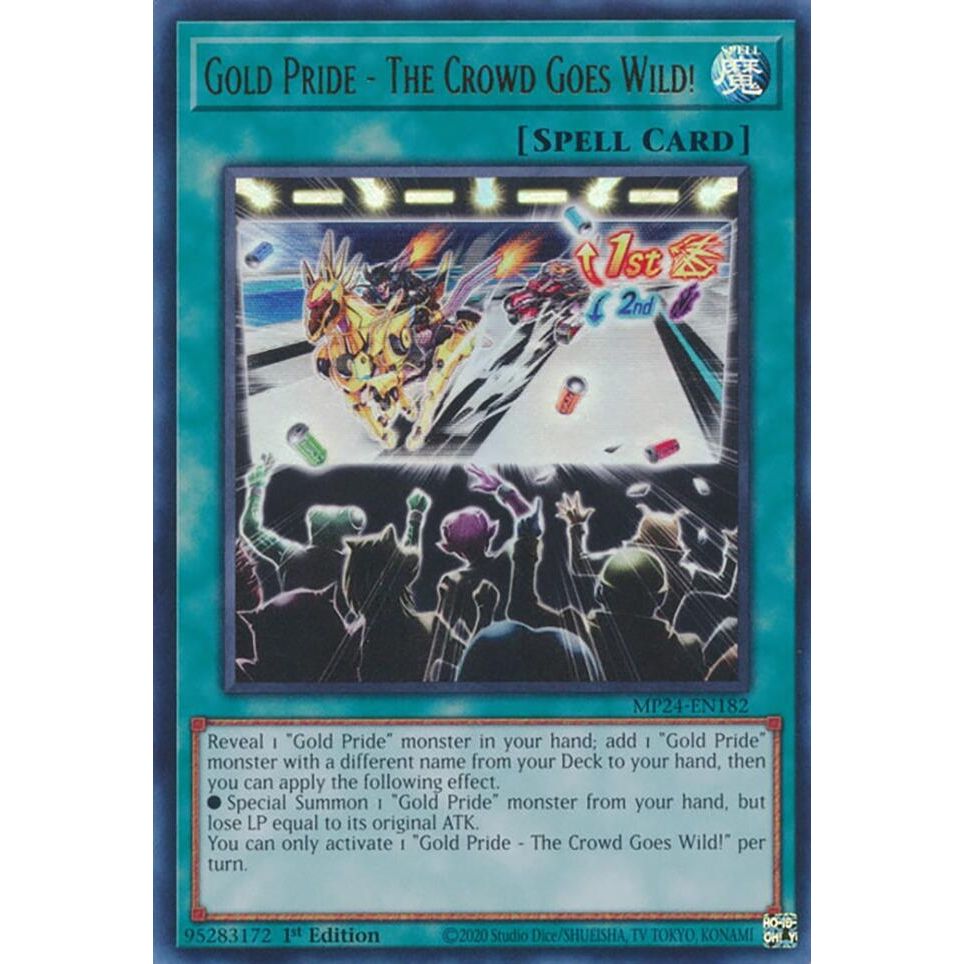 Image for Gold Pride - The Crowd Goes Wild! (MP24-EN182) - YuGiOh