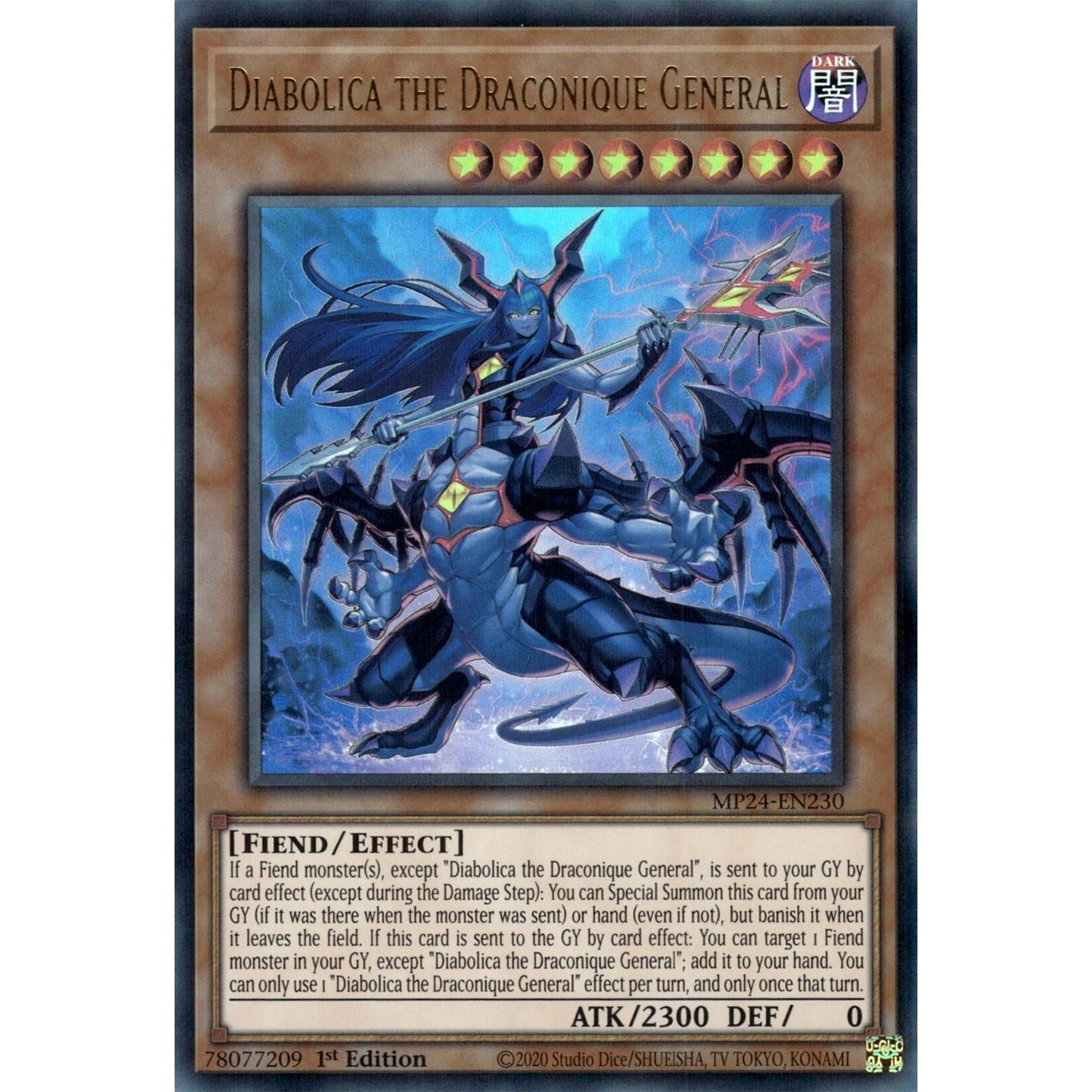 Image for Diabolica the Draconique General (MP24-EN230) - YuGiOh