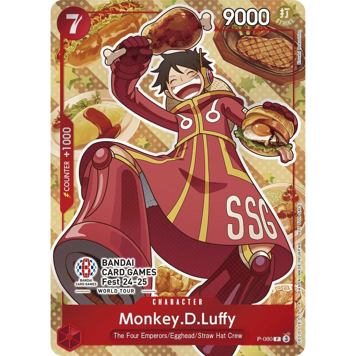 Image for Monkey.D.Luffy (Bandai Card Games Fest 24-25) (P-080) (OP-PR) - One Piece Card Game