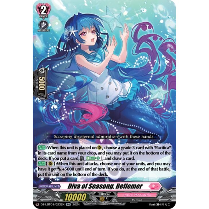 Image for Diva of Seasong, Bellemer (DZ-LBT01/023EN) (DZ-LBT01) - Cardfight Vanguard