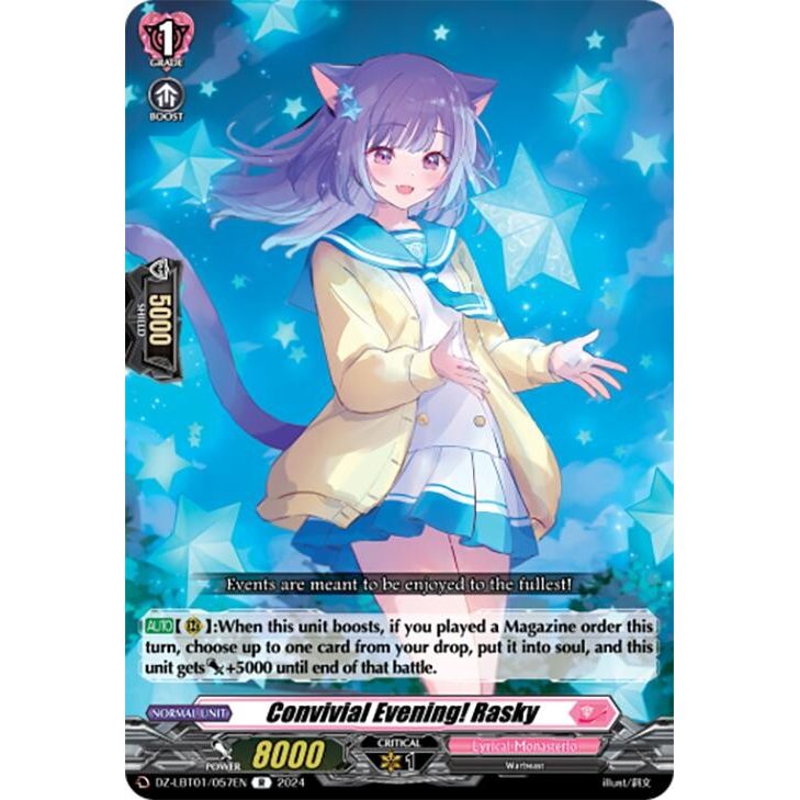 Image for Convivial Evening! Rasky (DZ-LBT01/057EN) (DZ-LBT01) - Cardfight Vanguard