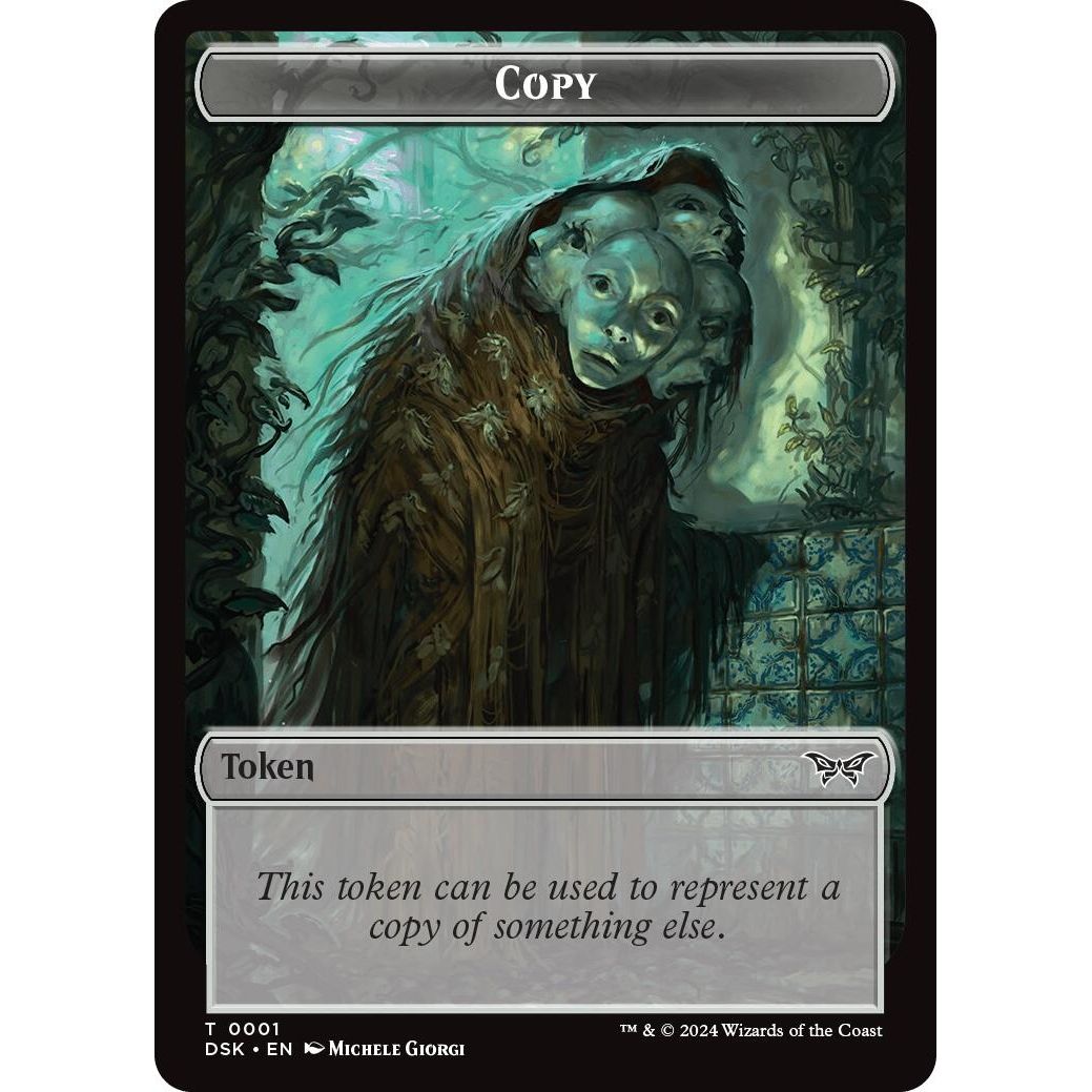 Image for Copy // Manifest Double-Sided Token (1 // 18) (DSK) - Magic: The Gathering