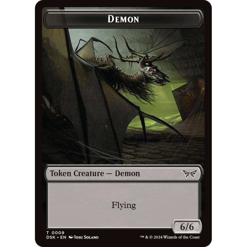 Image for Demon Token (9) (DSK) - Magic: The Gathering