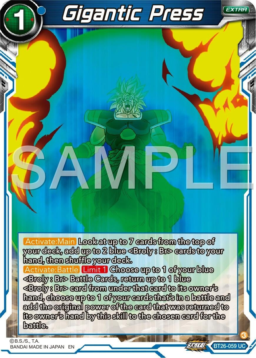 Image for Gigantic Press (BT26-059) (BT26) - Dragon Ball Super: Masters