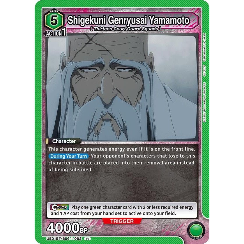 Image for Shigekuni Genryusai Yamamoto (092) (UE01BT/BLC-1-092) (UE01BT) - Union Arena
