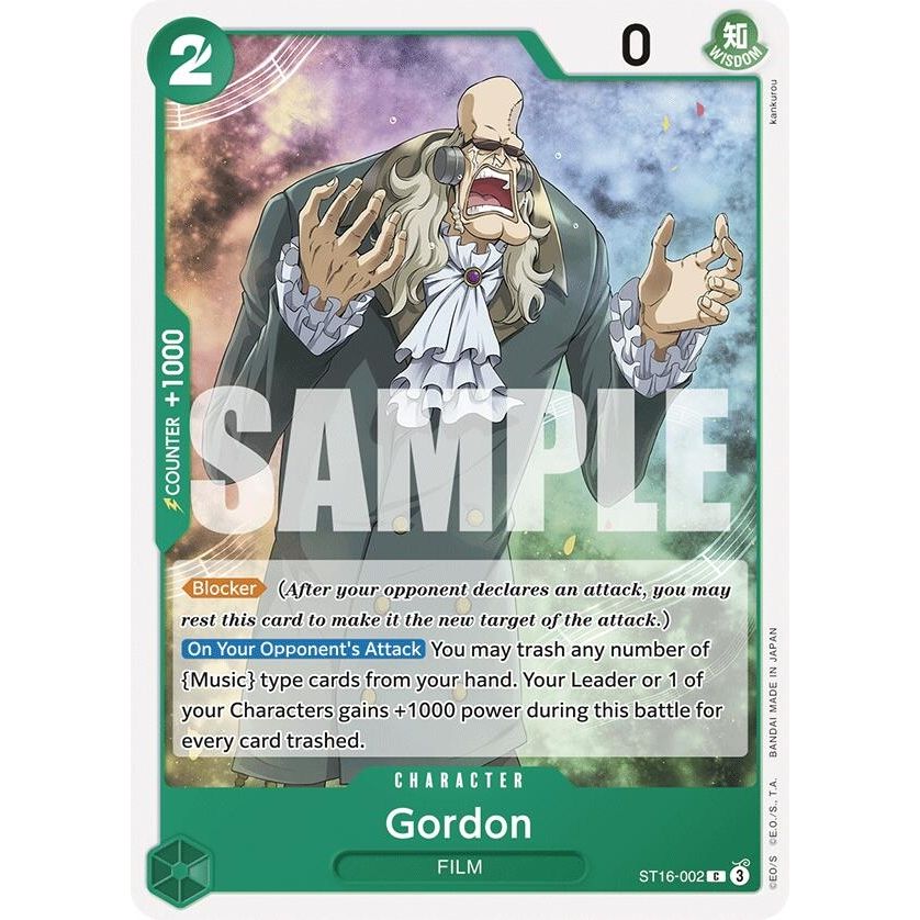 Image for Gordon (ST16-002) (ST-16) - One Piece Card Game