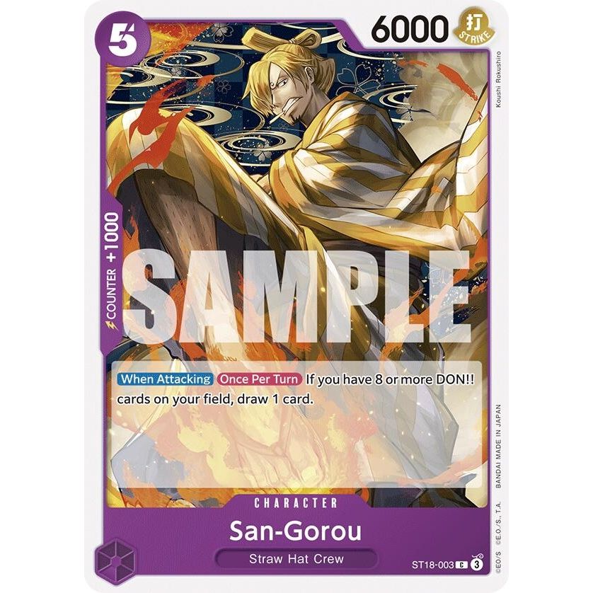Image for San-Gorou (ST18-003) (ST-18) - One Piece Card Game
