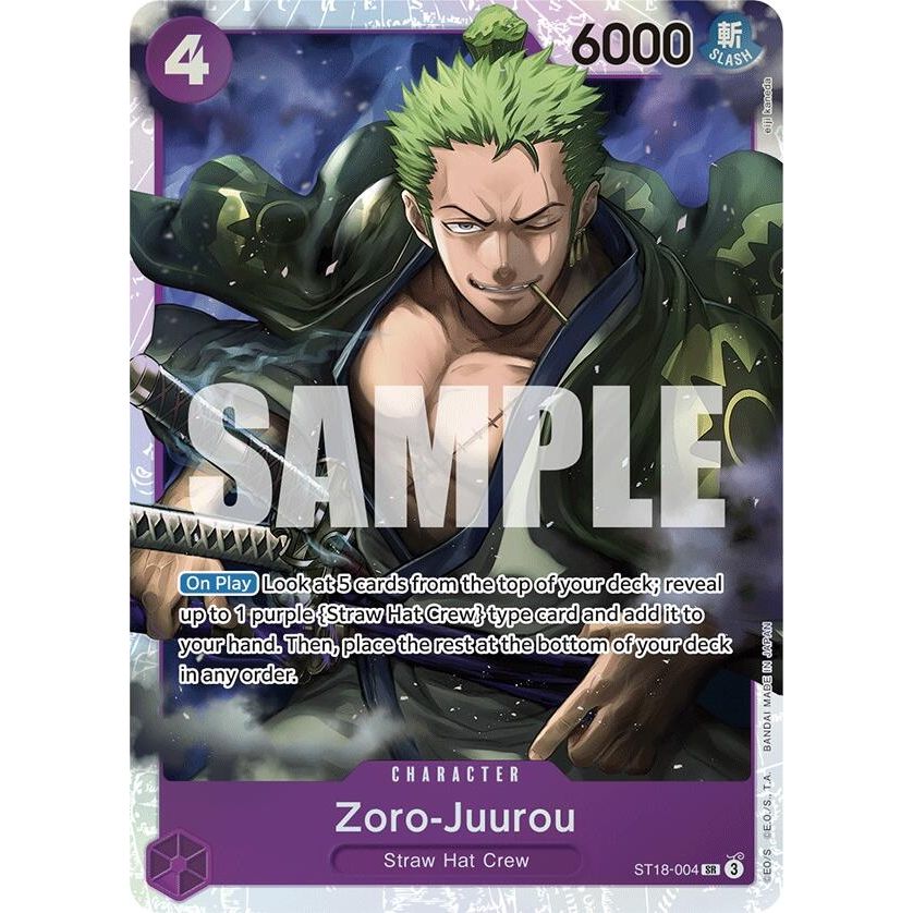 Image for Zoro-Juurou (ST18-004) (ST18-004) (ST-18) - One Piece Card Game