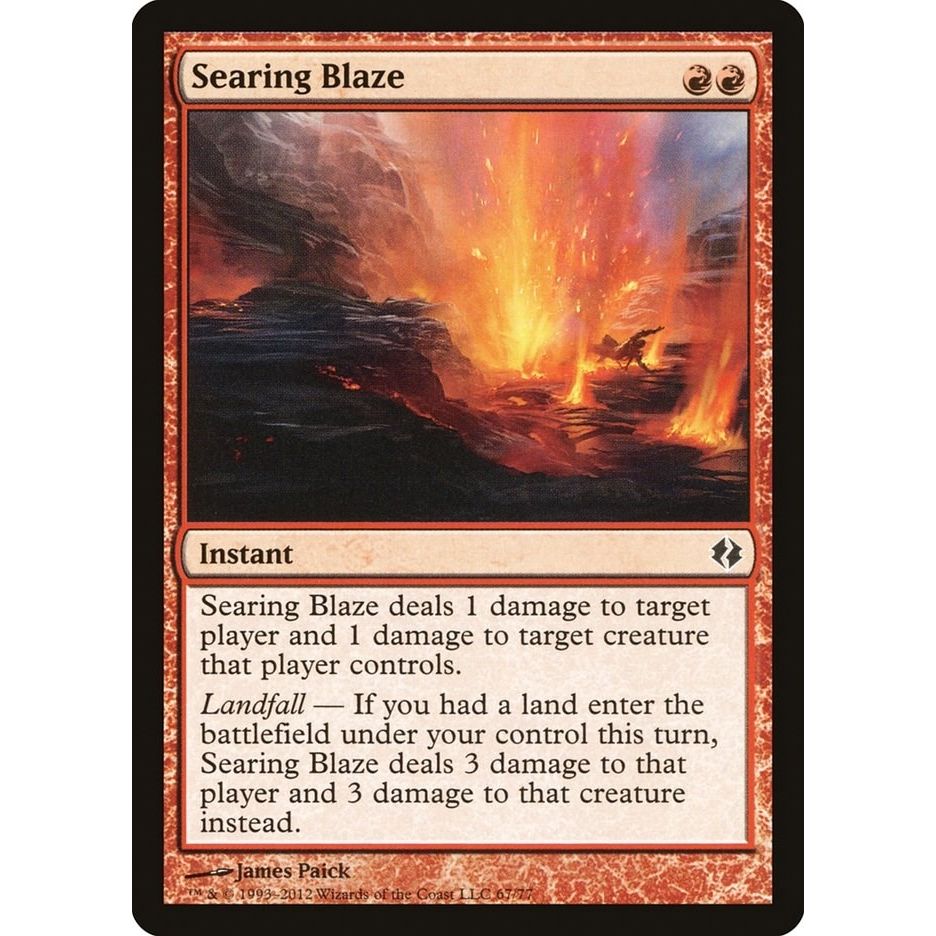 Image for Searing Blaze (67) (DDI) - Magic: The Gathering
