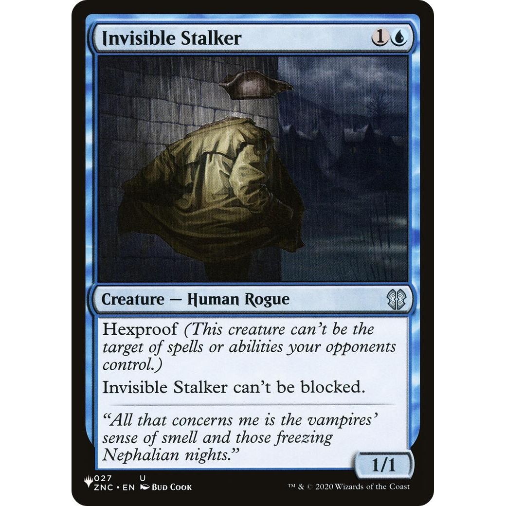 Image for Invisible Stalker (ZNC) (027) (LIST) - Magic: The Gathering